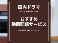 「国内ドラマ」をたくさん見たい！方にお勧めの動画配信サービス