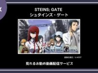 【アニメ】「STEINS; GATE （シュタインズ・ゲート）」シリーズが見れるお勧め動画配信サービス